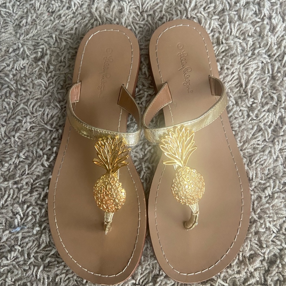 Lilly Pulitzer Pineapple Sandals